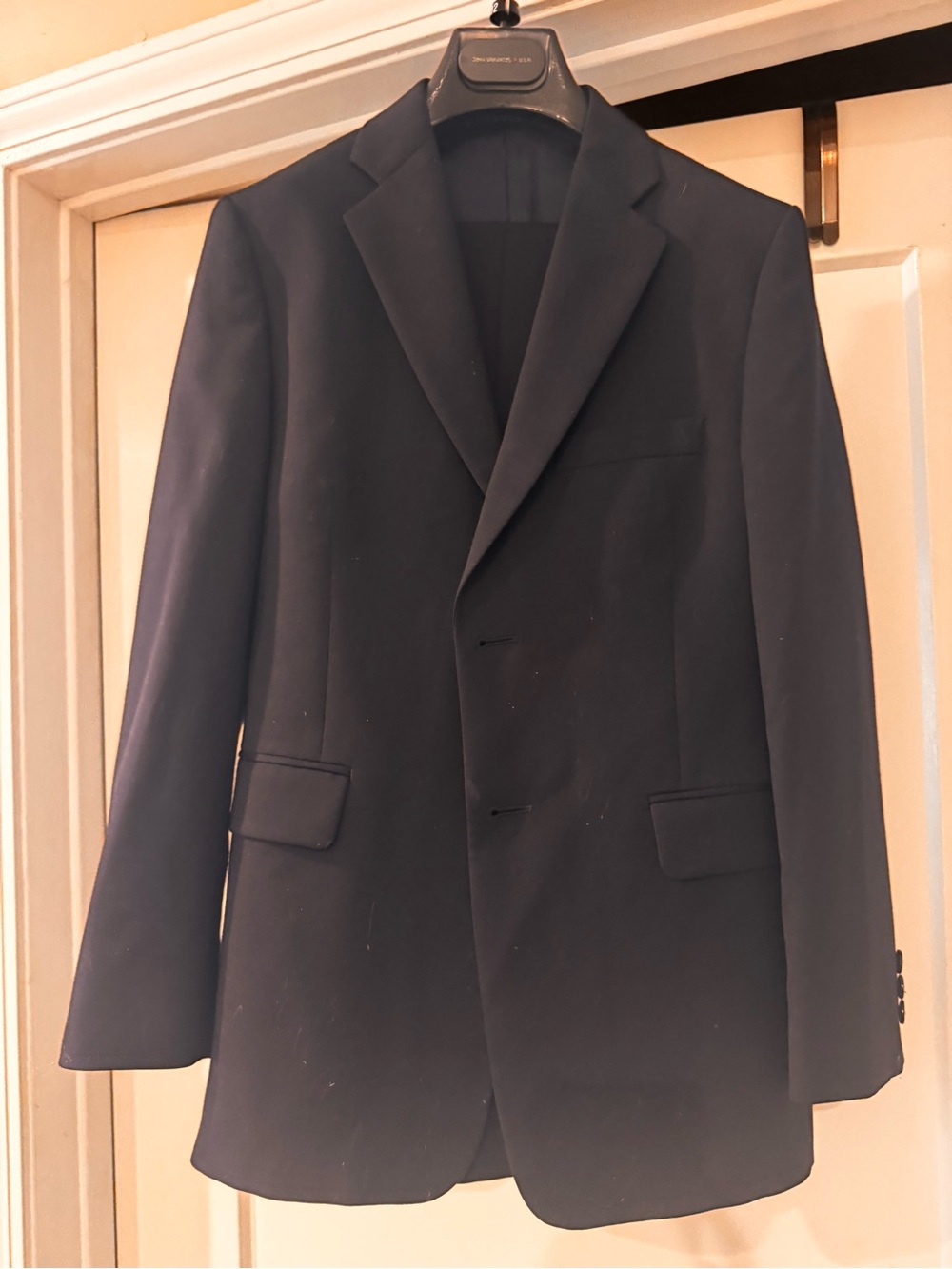 Joseph Abboud Navy Single-Breasted Suit Jacket and Pants